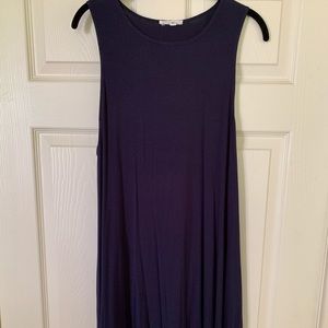 Short sleeve navy dress